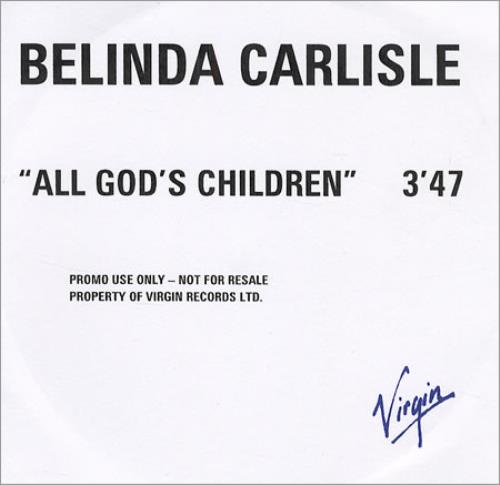 Belinda Carlisle All God's Children CD-R acetate UK CARCRAL146585