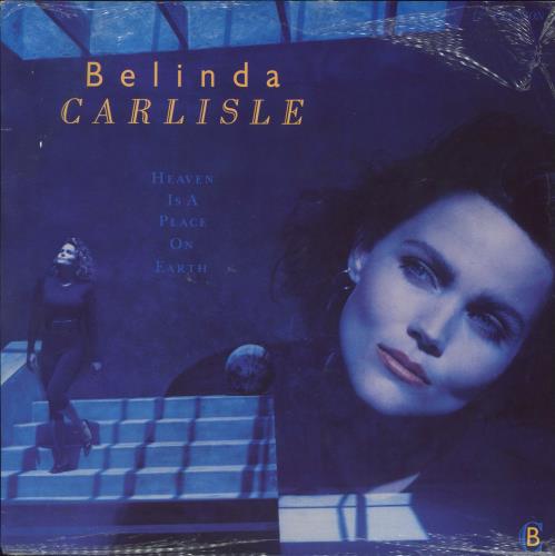 Belinda Carlisle Heaven Is A Place On Earth - Shrink 12" vinyl single (12 inch record / Maxi-single) UK CAR12HE820302