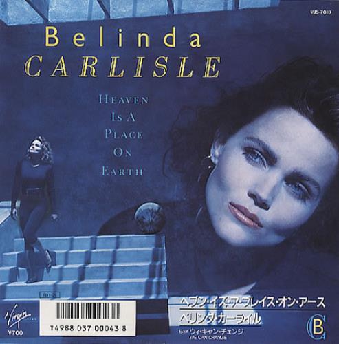 Belinda Carlisle Heaven Is A Place On Earth 7" vinyl single (7 inch record / 45) Japanese CAR07HE30720