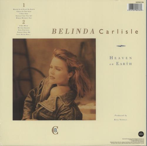 Belinda Carlisle Heaven On Earth - 180gm Blue Vinyl - Sealed vinyl LP album (LP record) UK CARLPHE752135