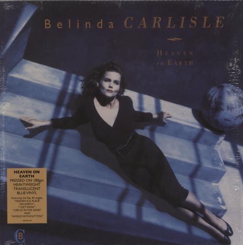 Belinda Carlisle Heaven On Earth - 180gm Blue Vinyl - Shrink + Hype-sticker vinyl LP album (LP record) UK CARLPHE872554