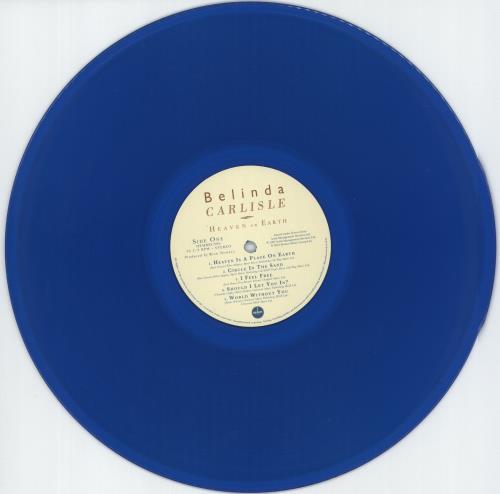 Belinda Carlisle Heaven On Earth - 180gm Blue Vinyl - Shrink + Hype-sticker vinyl LP album (LP record) UK CARLPHE872554