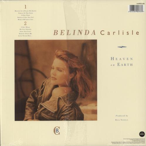Belinda Carlisle Heaven On Earth - 180gm Blue Vinyl - Shrink + Hype-sticker vinyl LP album (LP record) UK CARLPHE872554