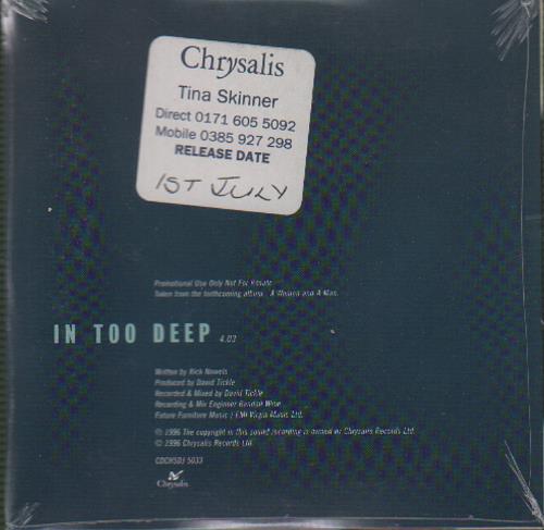 Belinda Carlisle In Too Deep CD single (CD5 / 5") UK CARC5IN654484
