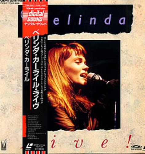 Belinda Carlisle Live! laserdisc / lazerdisc Japanese CARLZLI275824