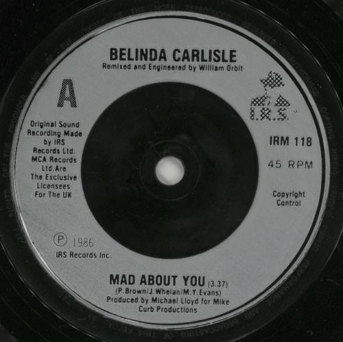 Belinda Carlisle Mad About You 7" vinyl single (7 inch record / 45) UK CAR07MA03050