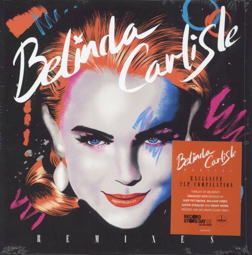 Belinda Carlisle Remixes - Clear Vinyl - Sealed 2-LP vinyl record set (Double LP Album) US CAR2LRE819179