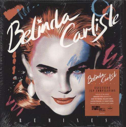 Belinda Carlisle Remixes - Clear Vinyl 2-LP vinyl record set (Double LP Album) US CAR2LRE872528