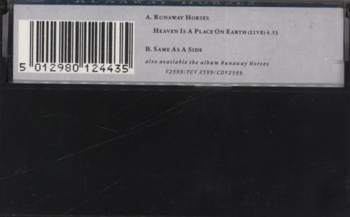 Belinda Carlisle Runaway Horses cassette single UK CARCSRU03560