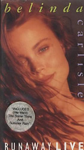 Belinda Carlisle Runaway Live video (VHS or PAL or NTSC) UK CARVIRU152816