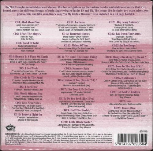 Belinda Carlisle The CD Singles 1986 � 2014 CD Single Box Set UK CARCXTH697871