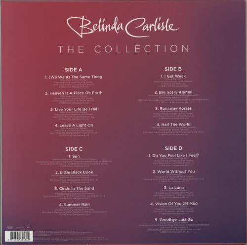 Belinda Carlisle The Collection - 180gm 2-LP vinyl record set (Double LP Album) UK CAR2LTH667250