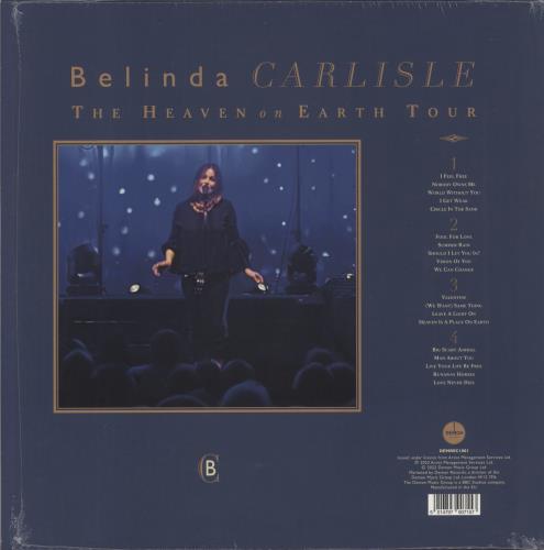Belinda Carlisle The Heaven On Earth Tour - Blue Vinyl - RSD 2022 2-LP vinyl record set (Double LP Album) UK CAR2LTH871237