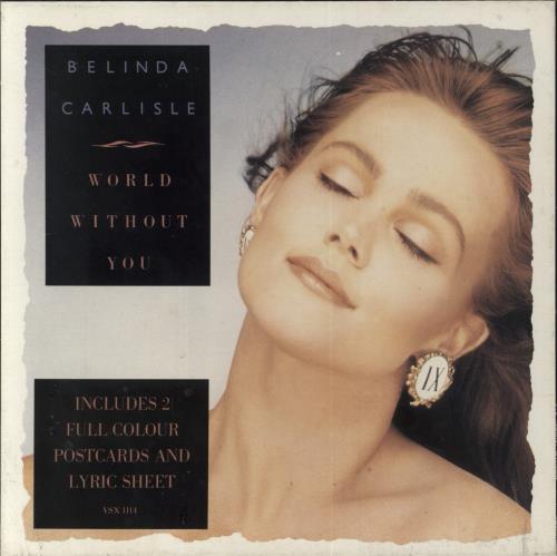 Belinda Carlisle World Without You 7" single box set UK CAR7XWO24902