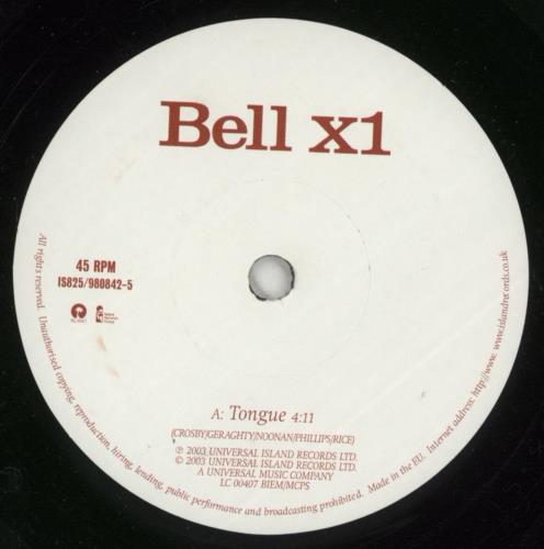 Bell X1 Tongue 7" vinyl single (7 inch record / 45) UK BX107TO717890