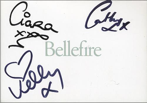 Bellefire Autographed Greetings Card memorabilia Philippino LFRMMAU367816