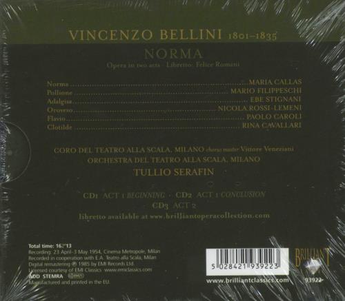 Bellini Norma - Sealed 3-disc CD/DVD Set UK BII3DNO807610