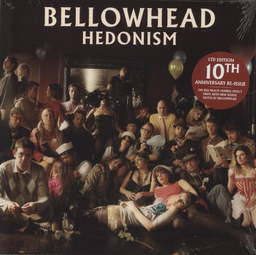 Bellowhead Hedonism - Red And Black Marbled Vinyl vinyl LP album (LP record) UK F2MLPHE870729