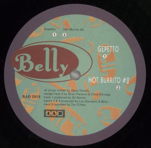 Belly Gepetto EP - White sleeve 12" vinyl single (12 inch record / Maxi-single) UK ELY12GE515271