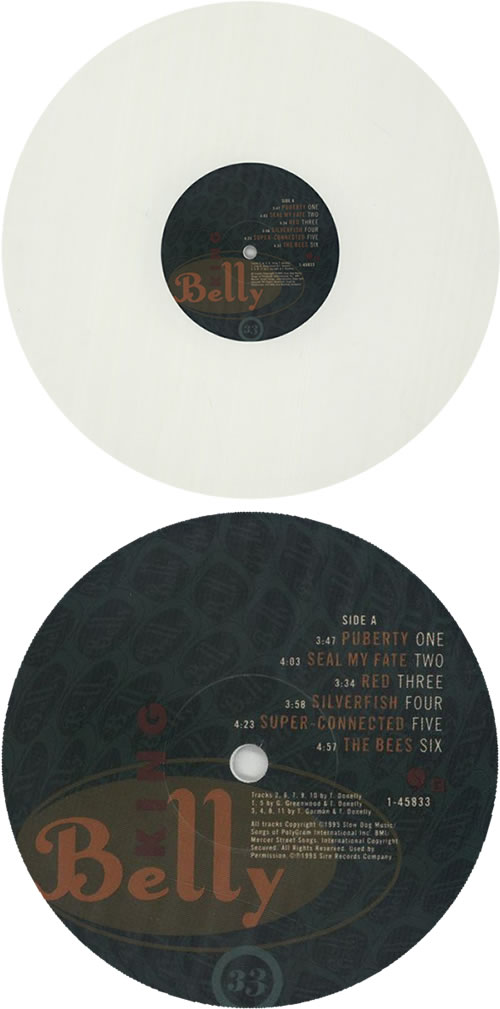 Belly King - White Vinyl vinyl LP album (LP record) US ELYLPKI201863