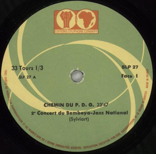 Bembeya Jazz National Le Chemin Du P.D.G. / Tunyalee vinyl LP album (LP record) African 5F-LPLE881658
