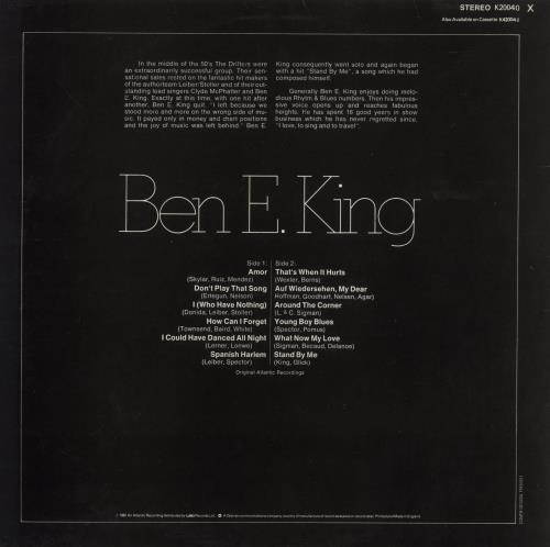 Ben E. King Ben E. King vinyl LP album (LP record) UK BKGLPBE865272