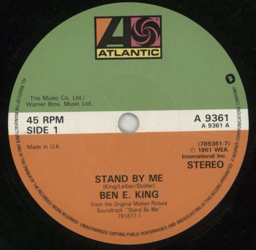 Ben E. King Stand By Me - P/S - Solid 7" vinyl single (7 inch record / 45) UK BKG07ST447332