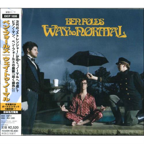 Ben Folds Way To Normal CD album (CDLP) Japanese B.FCDWA440200