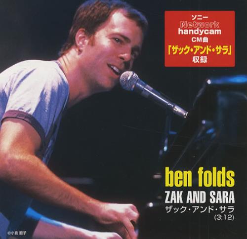 Ben Folds Zak And Sara CD single (CD5 / 5") Japanese B.FC5ZA229154