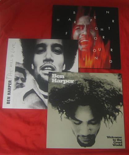 Ben Harper Box Set 3 Vinyl LPs - Autographed box set US BHPBXBO393364