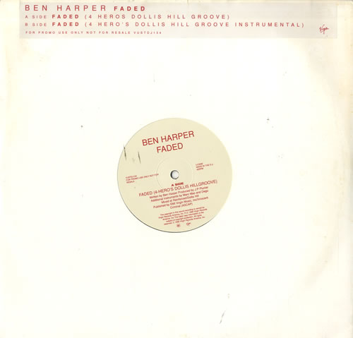 Ben Harper Faded 12" vinyl single (12 inch record / Maxi-single) UK BHP12FA206782