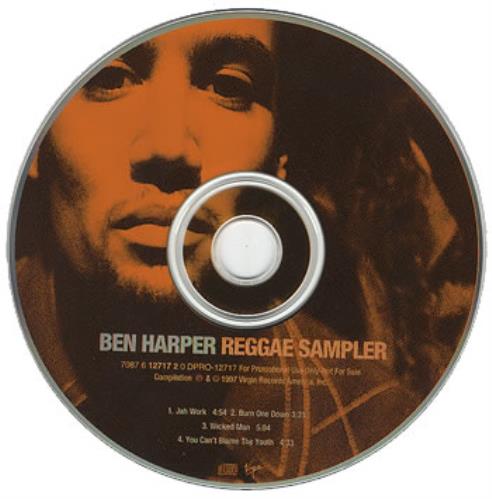 Ben Harper Reggae Sampler CD single (CD5 / 5") US BHPC5RE361082