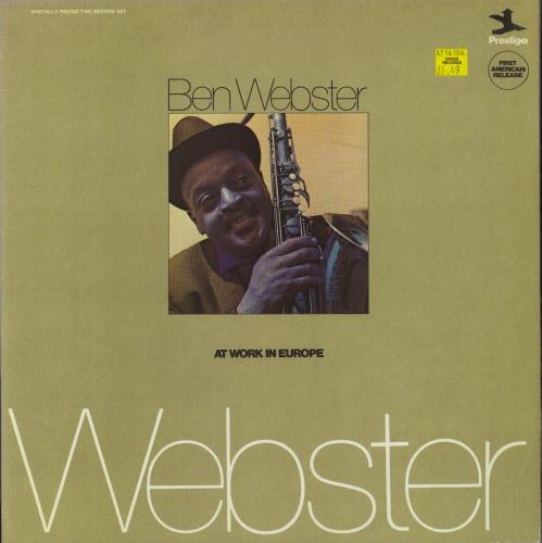 Ben Webster At Work In Europe 2-LP vinyl record set (Double LP Album) French BNW2LAT678224