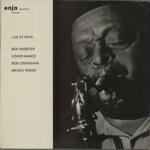 Ben Webster Live At Pio's vinyl LP album (LP record) German BNWLPLI668245