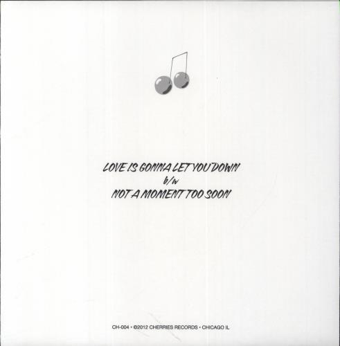 Benjamin Love Is Gonna Let You Down / Not A Moment Too Soon 7" vinyl single (7 inch record / 45) US 8F707LO853716