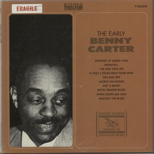 Benny Carter The Early Benny Carter - Stickered Sleeve vinyl LP album (LP record) US BCALPTH443100