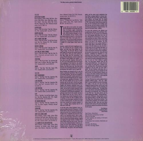 Benny Goodman Slipped Disc, 1945-1946 - Shrink vinyl LP album (LP record) US BG1LPSL797708