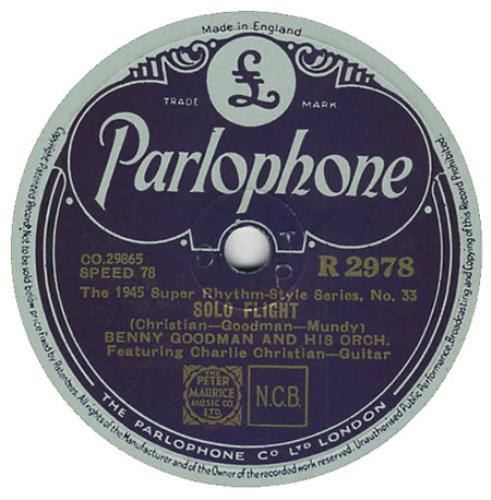 Benny Goodman Solo Flight 78rpm shellac record UK BG178SO394462