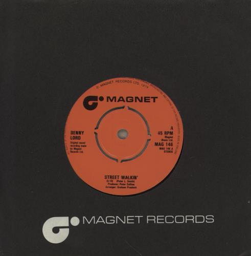 Benny Lord Street Walkin' 7" vinyl single (7 inch record / 45) UK 1QZ07ST750389