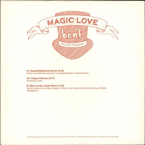 Bent Magic Love 12" vinyl single (12 inch record / Maxi-single) UK BE-12MA689457