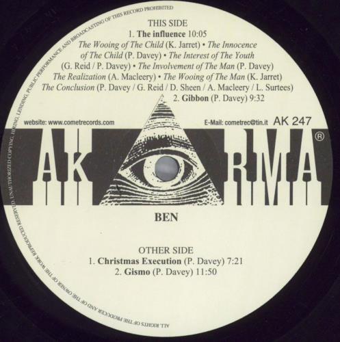 Ben Ben vinyl LP album (LP record) Italian BN0LPBE826096