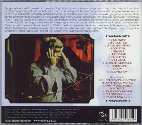 Bergen White For Women Only CD album (CDLP) UK BWGCDFO780177