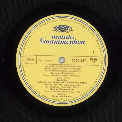 Berliner Philharmoniker Adagio vinyl LP album (LP record) German F34LPAD861910