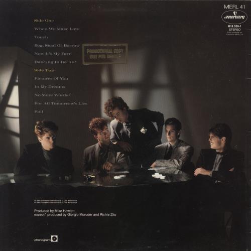 Berlin Love Life - Gold promo stamped vinyl LP album (LP record) UK BERLPLO847624