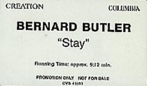 Bernard Butler Stay video (VHS or PAL or NTSC) US BEBVIST349672