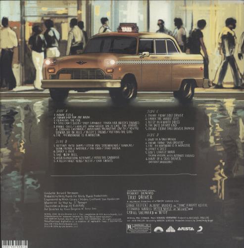 Bernard Herrmann Taxi Driver - 180gm White/Yellow/Black Vinyl vinyl LP album (LP record) US 1BHLPTA856974