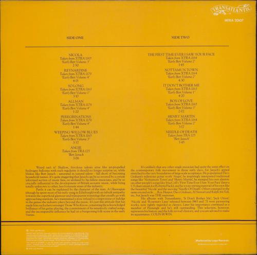 Bert Jansch Anthology vinyl LP album (LP record) UK JSHLPAN789027