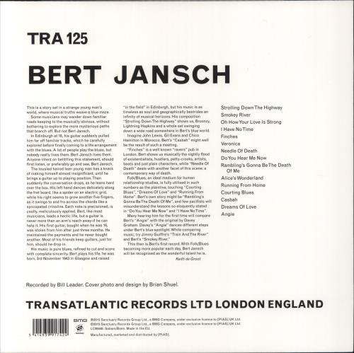 Bert Jansch Bert Jansch: 50th Anniversary - RSD15 vinyl LP album (LP record) UK JSHLPBE796016
