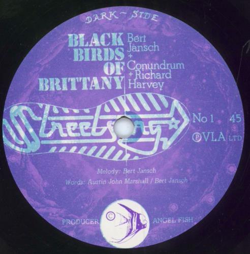 Bert Jansch Black Birds Of Brittany 7" vinyl single (7 inch record / 45) UK JSH07BL797785