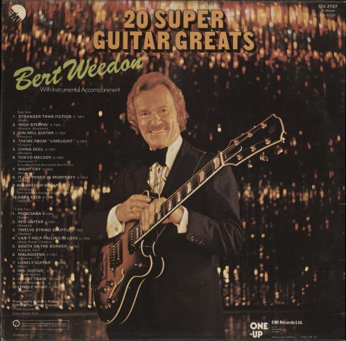 Bert Weedon 20 Super Guitar Greats vinyl LP album (LP record) UK B/WLPSU776710
